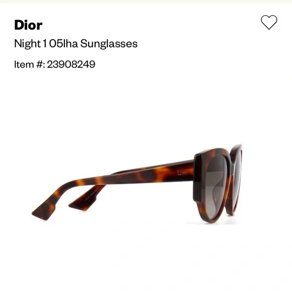 Dior Night 2 05LHA Havana Sunglasses - Picture 2 of 10